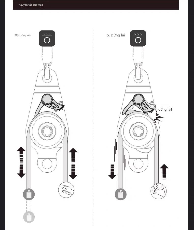 Bộ Ròng rọc Nâng Đa Năng Tự Khóa Ngoài trời XINDA (XINDA Outdoor Equipment).