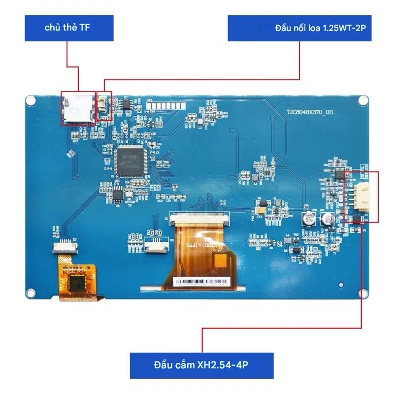 Màn Hình HMI UART Cảm Ứng Điện Trở 7 Inch TJC8048K070_011C