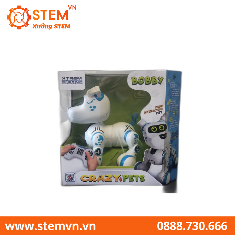 XTREM BOTS BOBBY Robot Dog - Robot giáo dục cho lứa tuổi mầm non