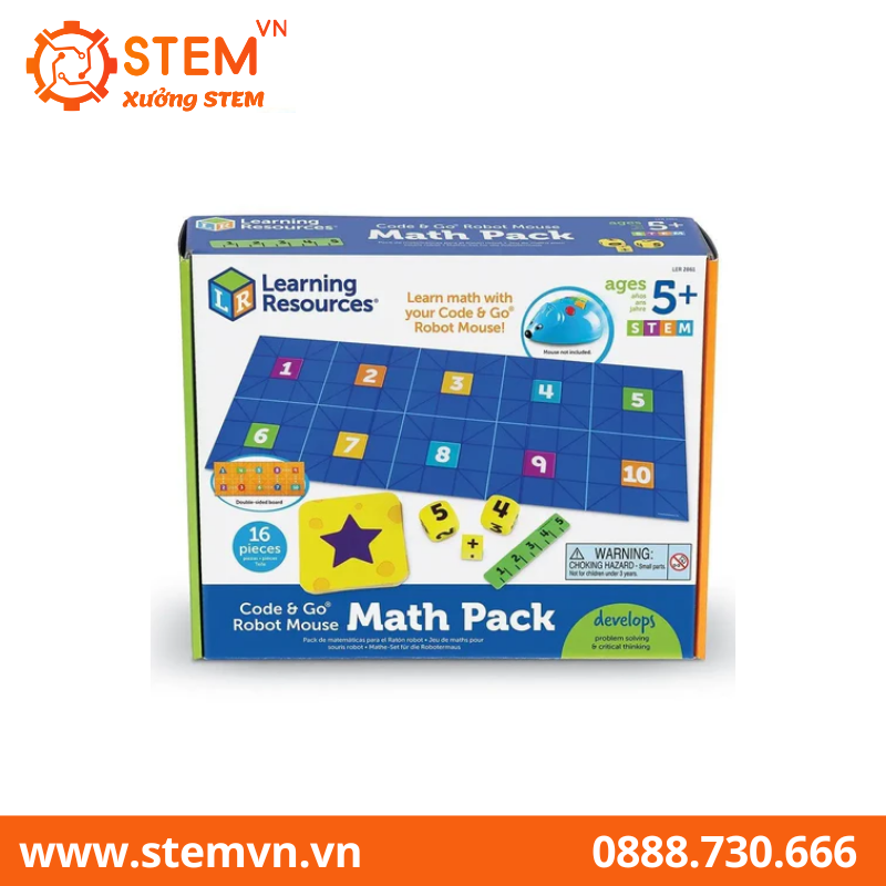 Robot Mouse Math Pack - Robot giáo dục cho lứa tuổi mầm non, tiểu học