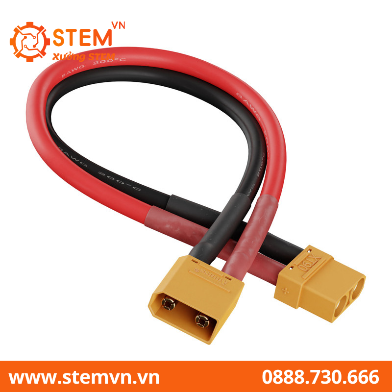 XT90 Extension FH-MC to MH-FC, 300mm Length