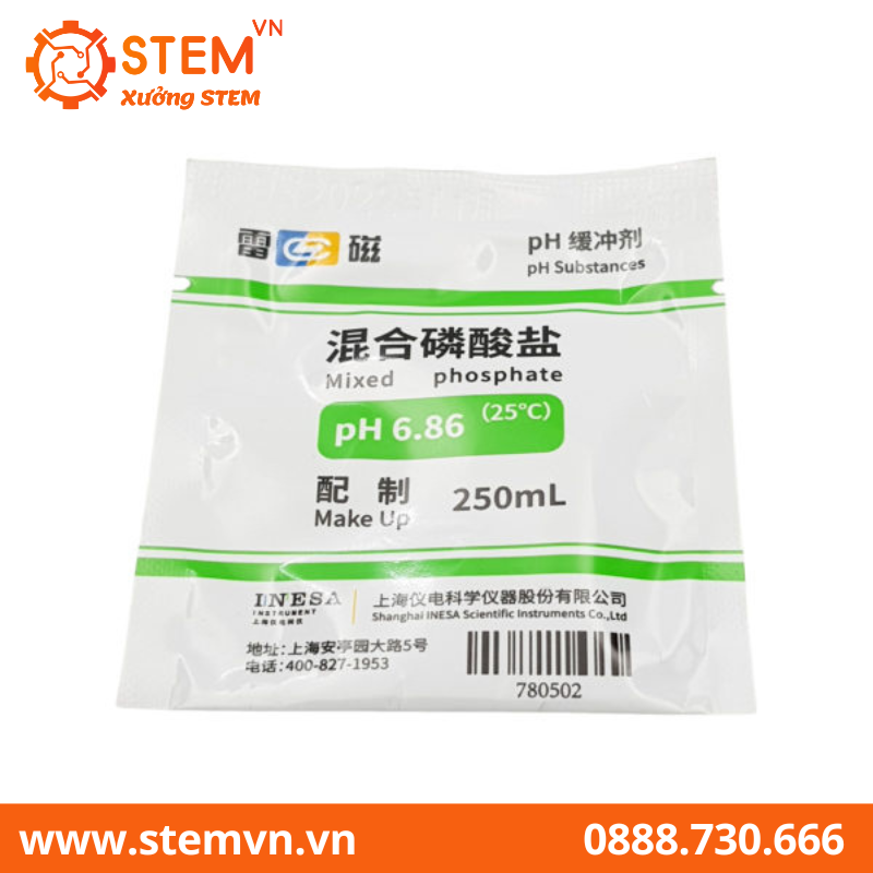 Gói hiệu chuẩn dụng cụ đo PH 4.0, 6.86, 9.18