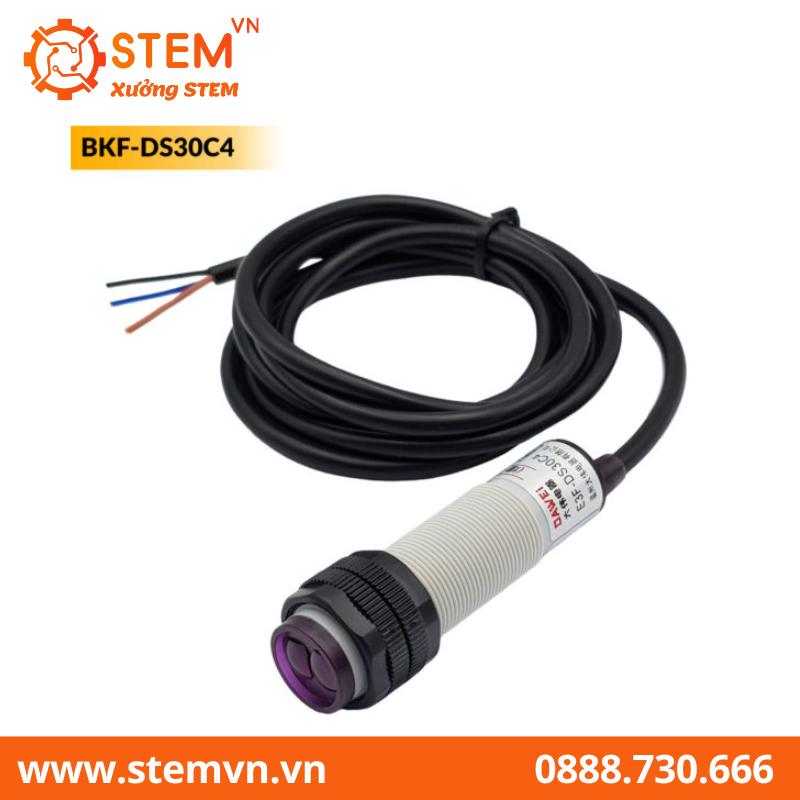 Cảm biến hồng ngoại vật cản BKF-DS30C4 NPN 6-36V 7-60cm