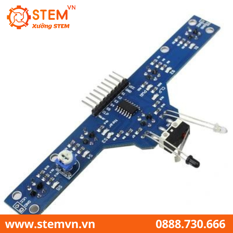 Cảm Biến Dò Line Tránh Vật Cản Thanh 5 Led