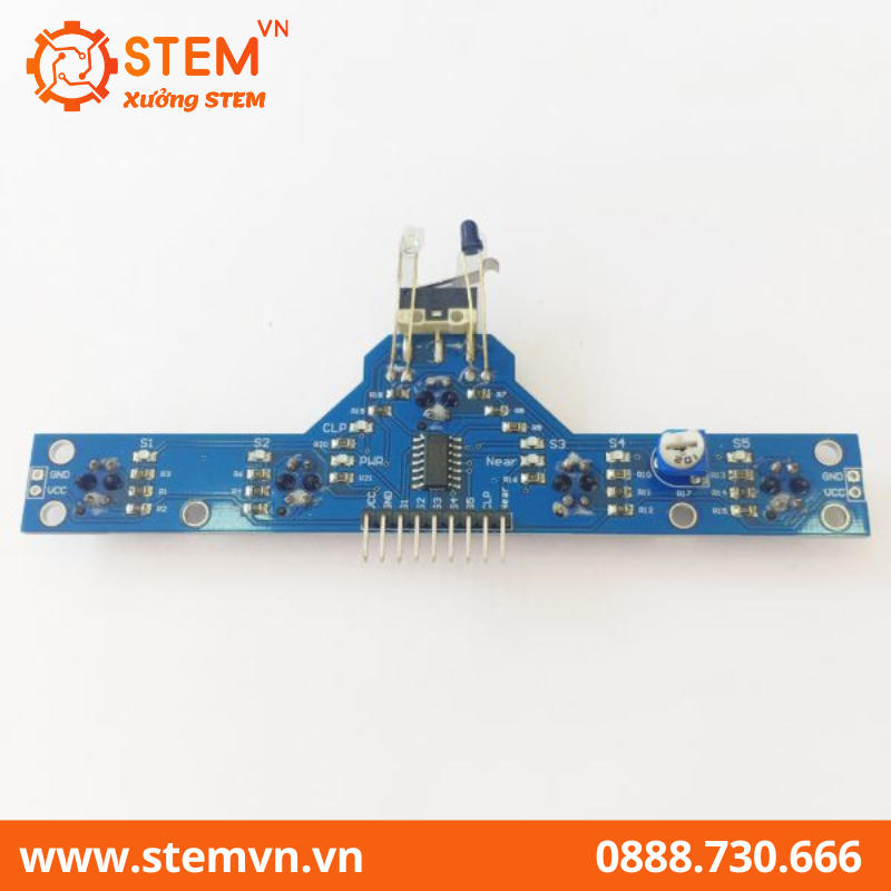 Cảm Biến Dò Line Tránh Vật Cản Thanh 5 Led