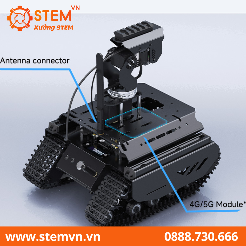 Robot AI UGV Beast dành cho bo mạch Raspberry Pi 4B hoặc Pi 5
