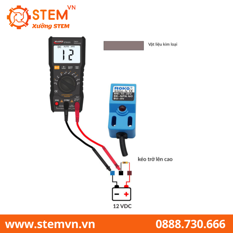 Cảm biến tiệm cận ROKO SN04-N NPN