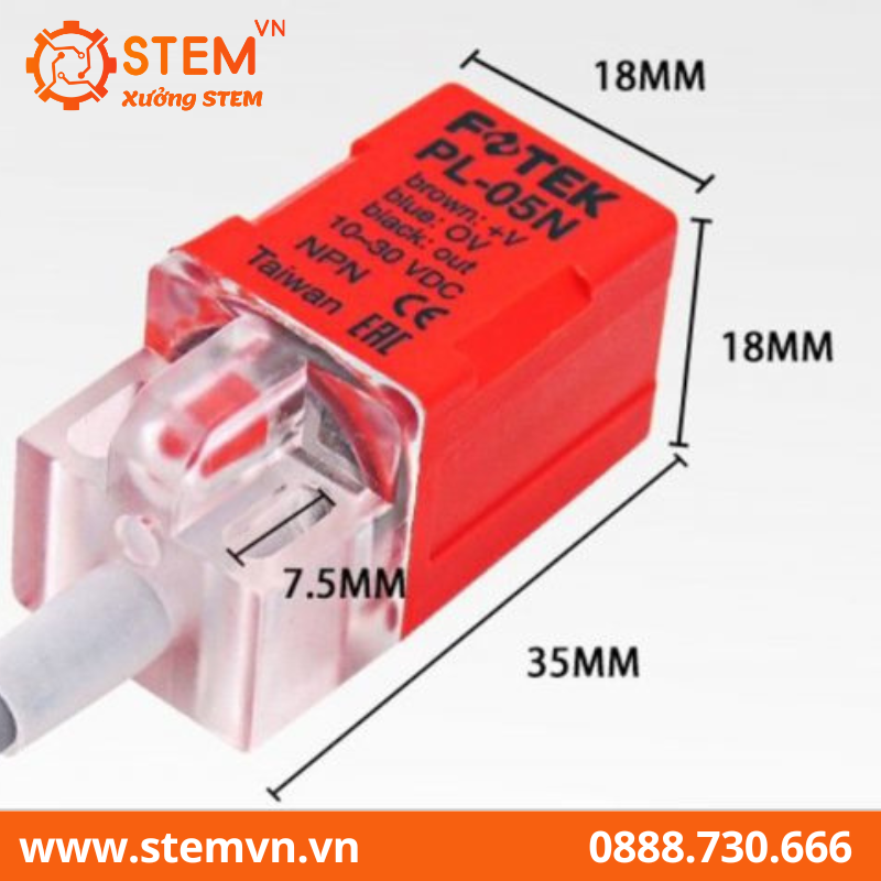 Cảm biến kim loại tiệm cận FOTEK PL-05N NPN