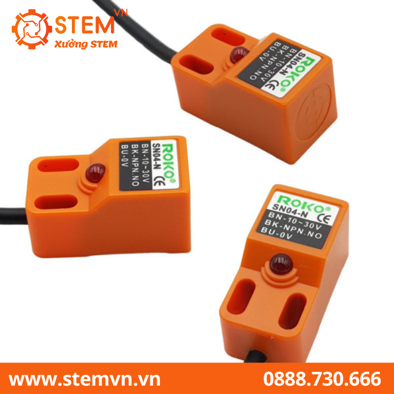 Cảm biến tiệm cận ROKO SN04-N NPN chính hãng