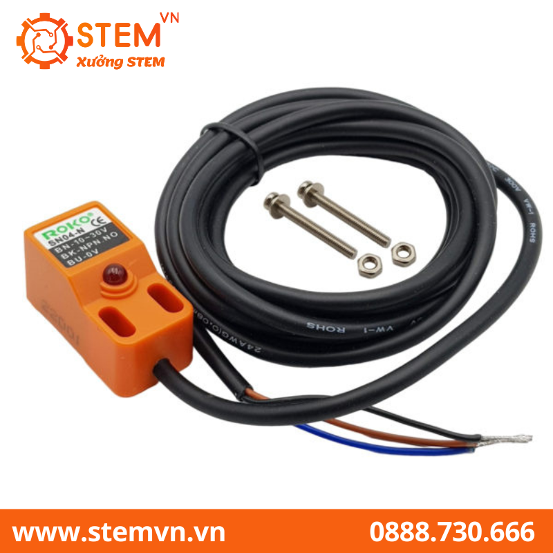 Cảm biến tiệm cận ROKO SN04-N NPN chính hãng