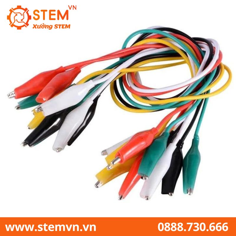 Dây điện kẹp cá sấu 2 đầu