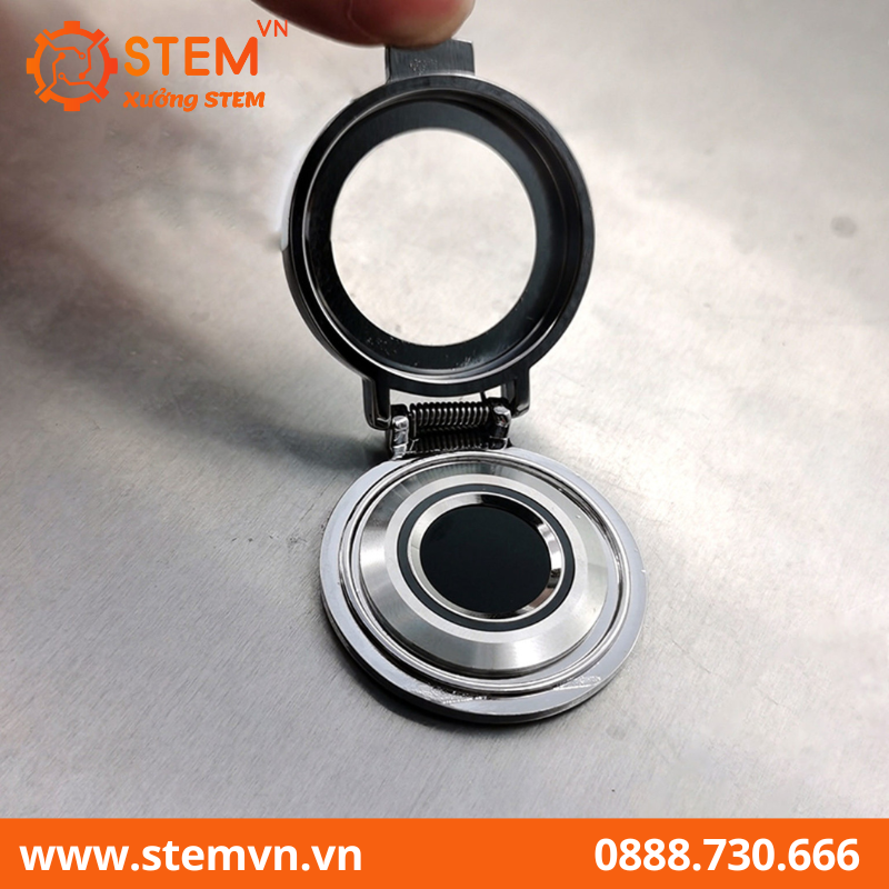 Vỏ hợp kim bảo vệ cảm biến vân tay R503-19 mm