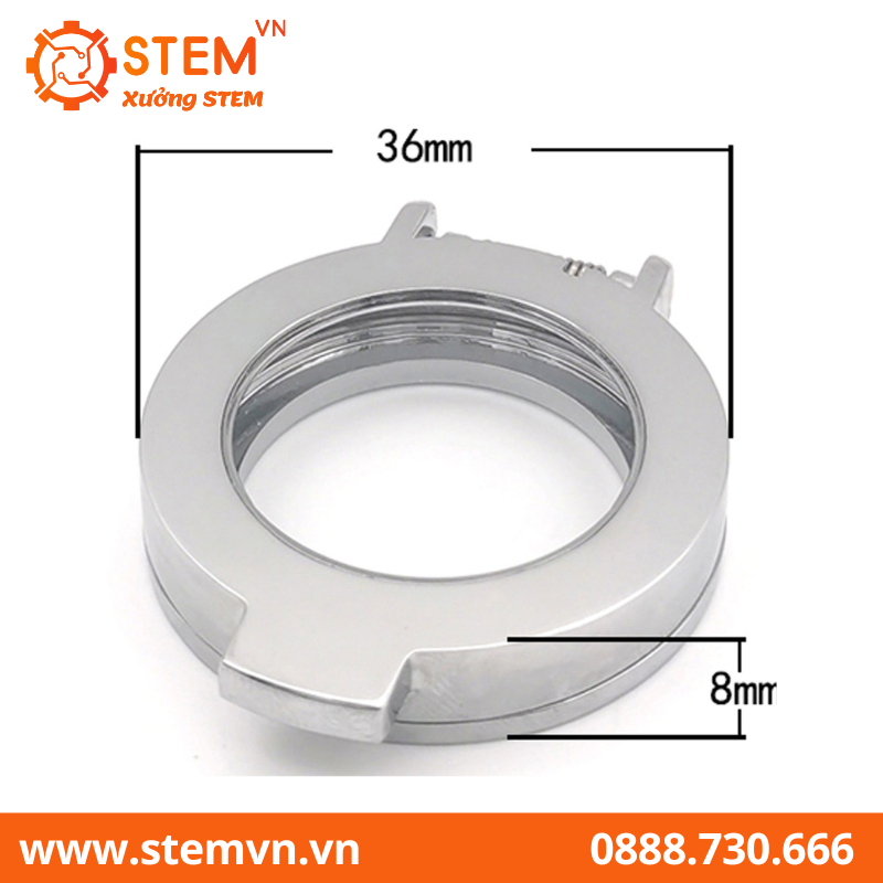 Vỏ hợp kim bảo vệ cảm biến vân tay R503-19 mm