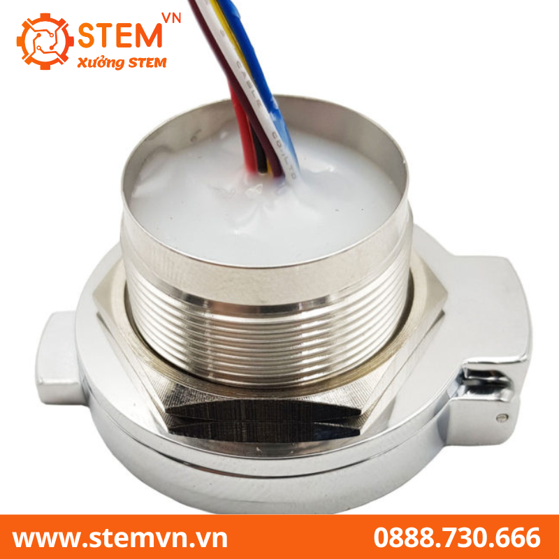 Vỏ hợp kim bảo vệ cảm biến vân tay R503-19 mm