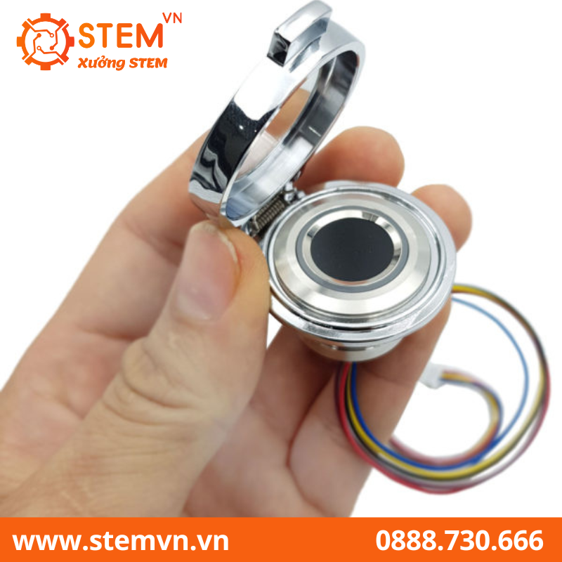 Vỏ hợp kim bảo vệ cảm biến vân tay R503-19 mm