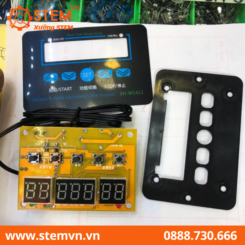 Bộ cảm biến nhiệt độ Relay chỉnh mức XHW1411 220VAC