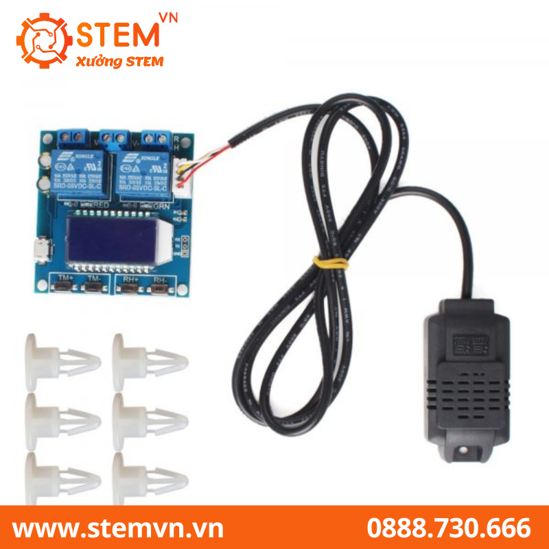 Cảm biến nhiệt độ, độ ẩm đóng ngắt Relay chỉnh mức