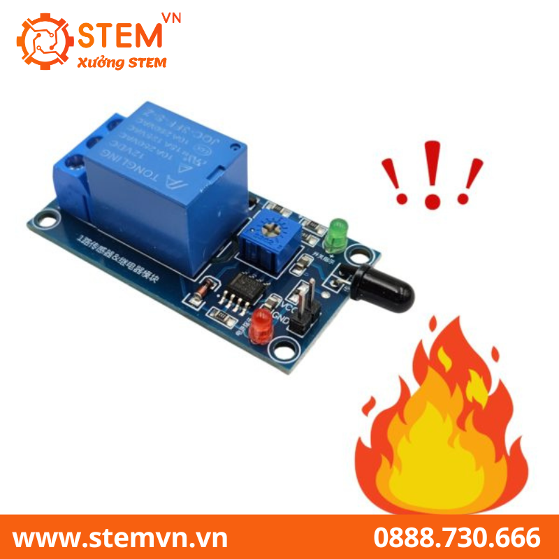 Cảm biến lửa Relay 12V