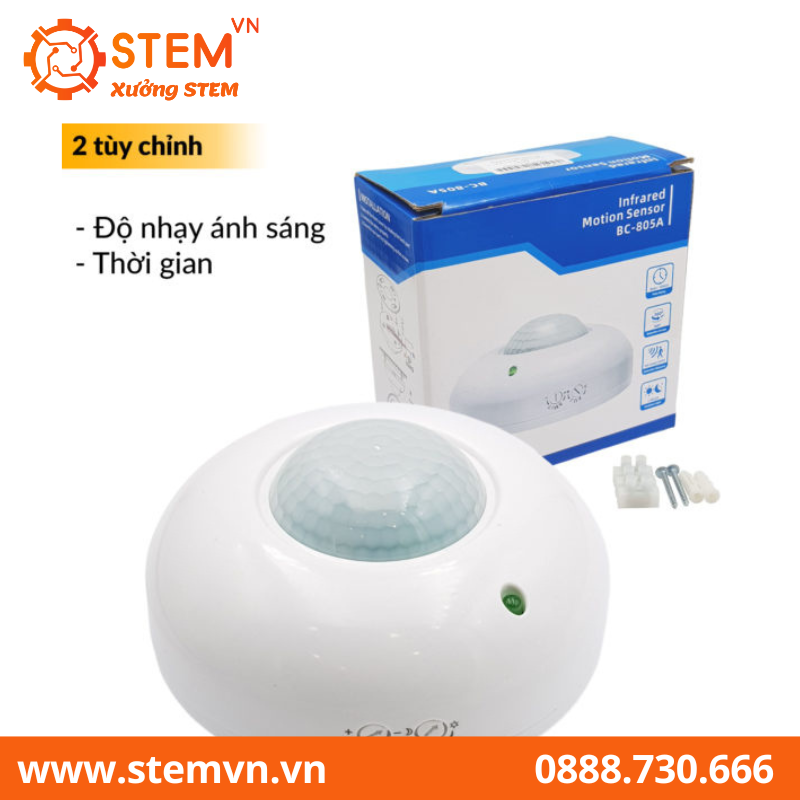 Công tắc cảm biến chuyển động hồng ngoại, ánh sáng 2 tùy chỉnh