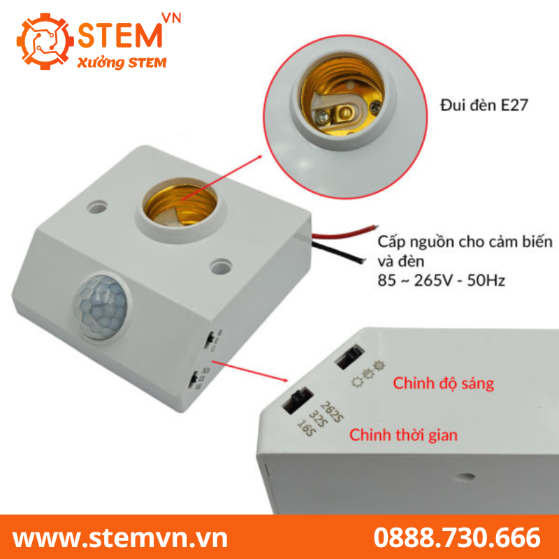 Công tắc chuyển động hồng ngoại E27 50W