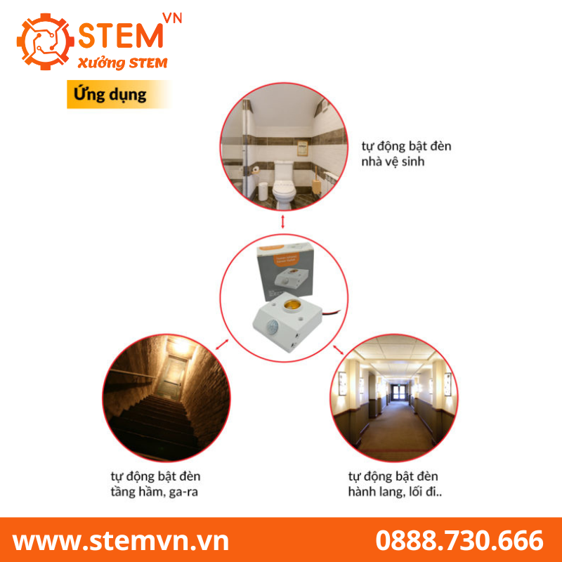 Công tắc chuyển động hồng ngoại E27 50W