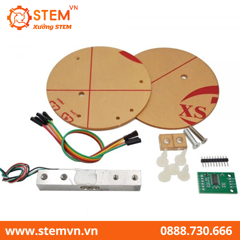 Bộ Cảm Biến Cân Nặng Loadcell 20kg và Khung Bàn Cân Mica