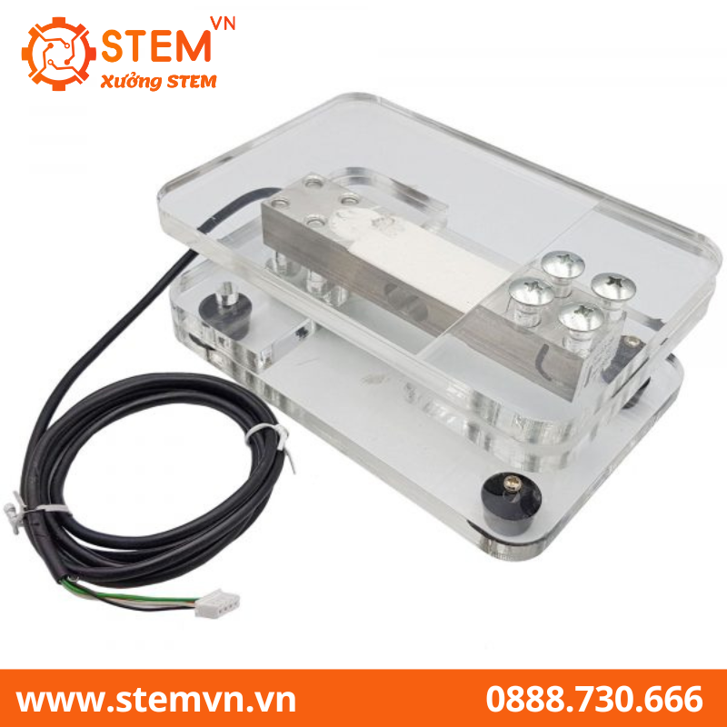 Bộ cảm biến cân nặng loadcell 180kg và khung bàn cân mica