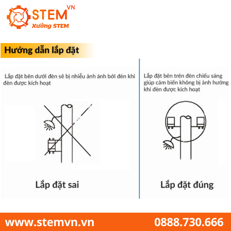 Cảm biến ánh sáng AS-20 220V có thể lắp ngoài trời