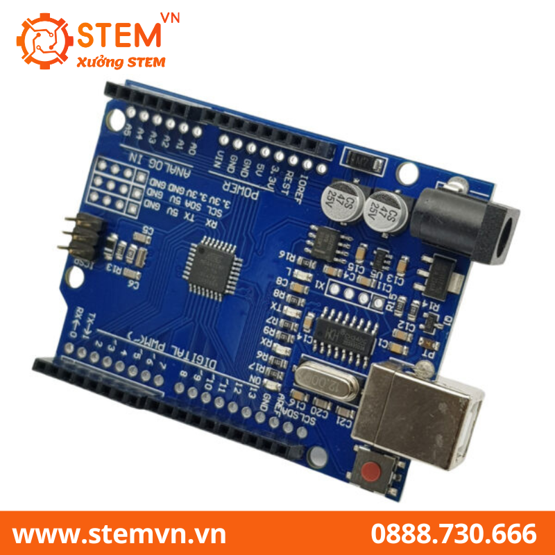 Arduino UNO R3 SMD chip dán kèm cáp