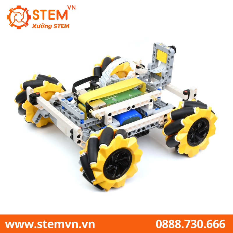 Bộ BuildMecar Robot thông minh có bánh xe Mecanum
