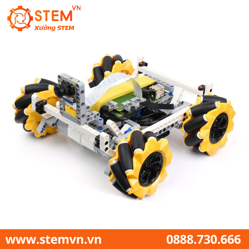 Bộ BuildMecar Robot thông minh có bánh xe Mecanum