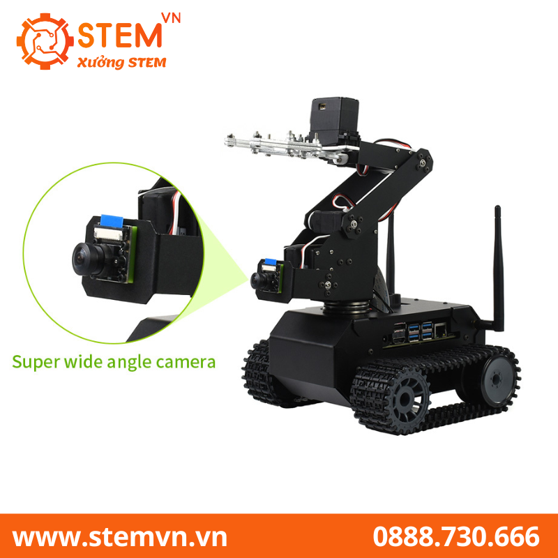 Robot AI JETANK đi kèm với Waveshare Jetson Nano Dev Kit