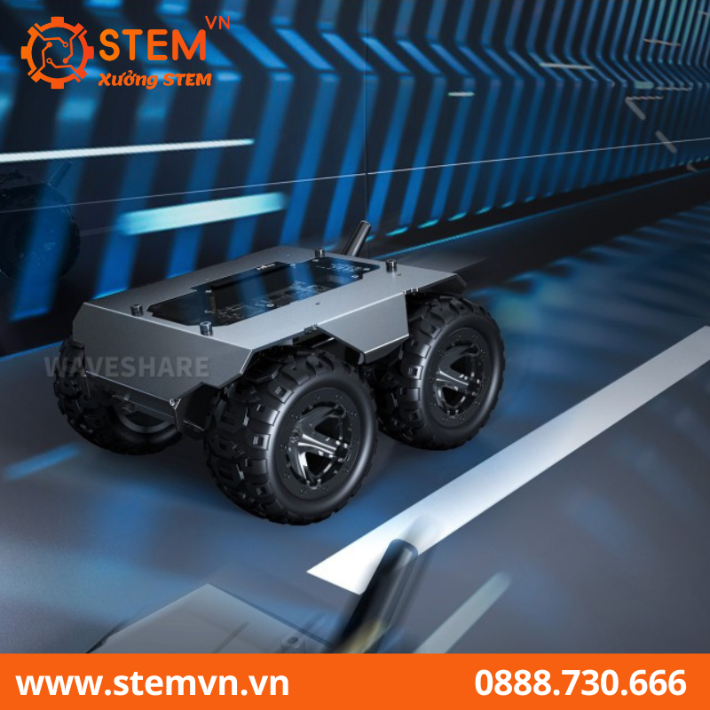 Khung xe robot di động 4WD linh hoạt và có thể mở rộng