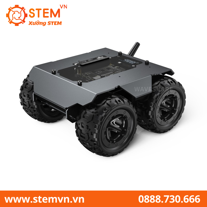 Khung xe robot di động 4WD linh hoạt và có thể mở rộng