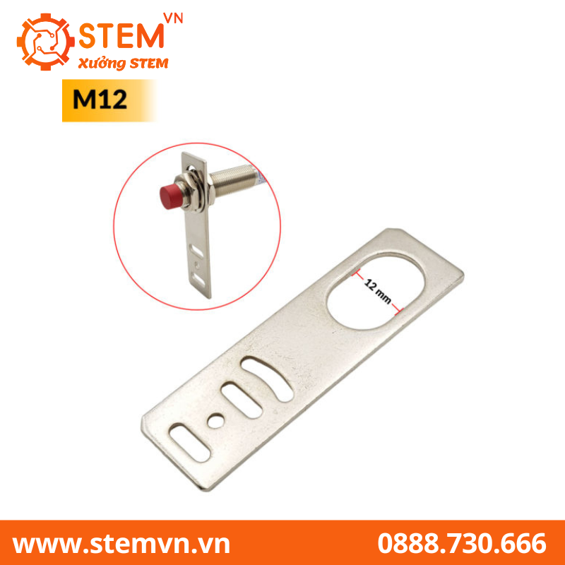 Gá đỡ cảm biến vật cản Hồng ngoại Tiệm cận loại thẳng M12