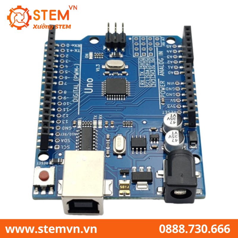 Arduino UNO R3 LGT8F328P SMD chip dán kèm cáp