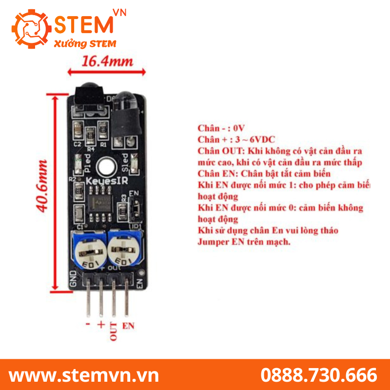 Cảm Biến Vật Cản Hồng Ngoại HW-488