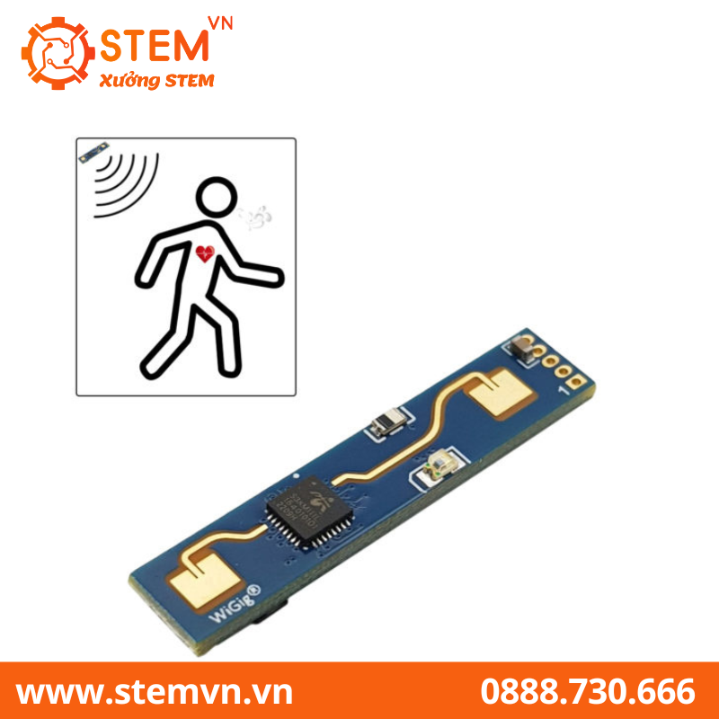 Cảm biến hiện diện con người HLK-LD2410B 5V Radar 24GHz