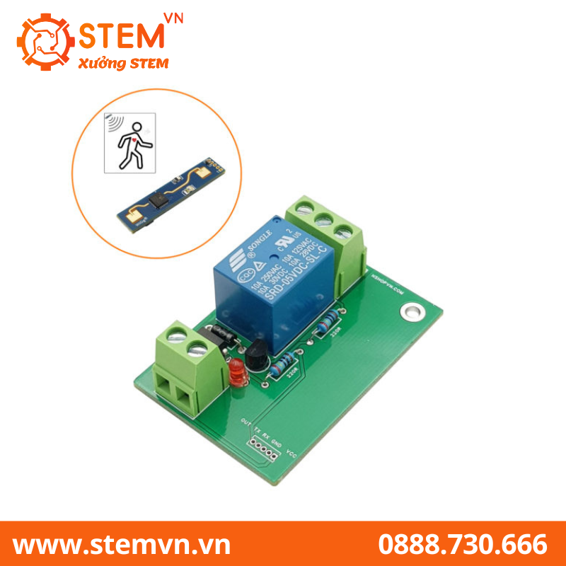 Đế cảm biến hiện diện con người LD2410 5VDC 10A