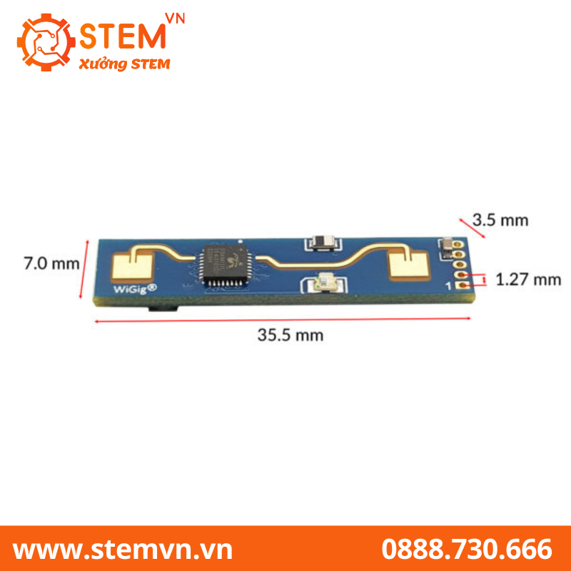 Cảm biến hiện diện con người HLK-LD2410B 5V Radar 24GHz