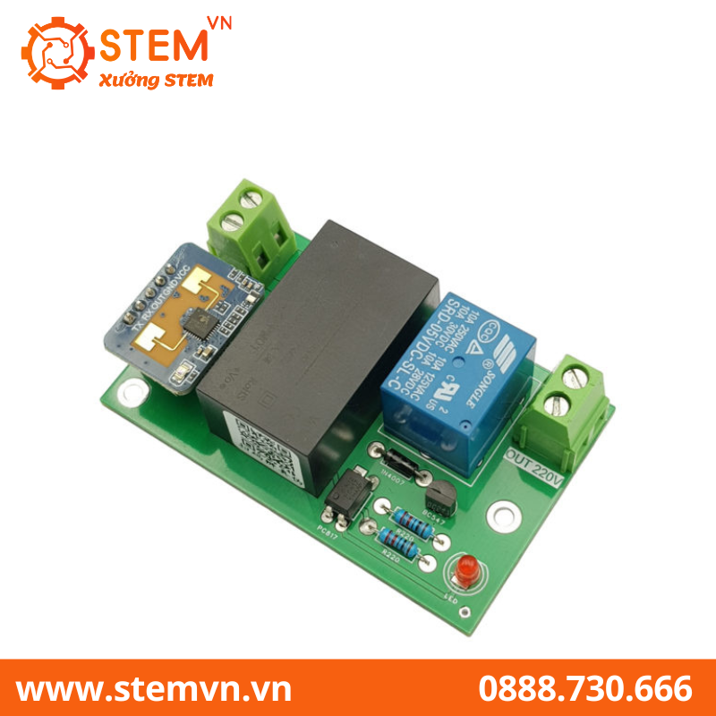 Đế cảm biến hiện diện con người HLK-LD2410C 220V 1 kênh