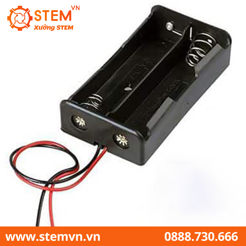 Hộp đế pin AA không nắp