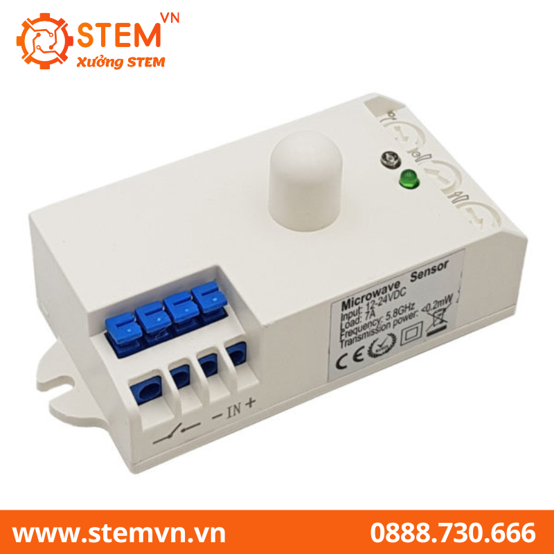 Công tắc cảm ứng chuyển động radar vi sóng SK-807K 12-24VDC