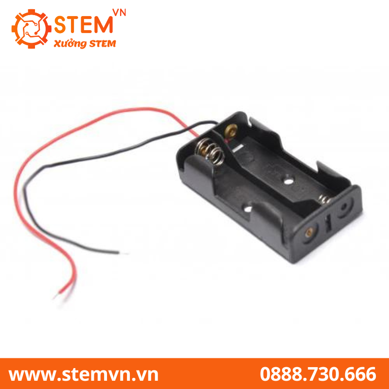 Hộp đế pin AA không nắp