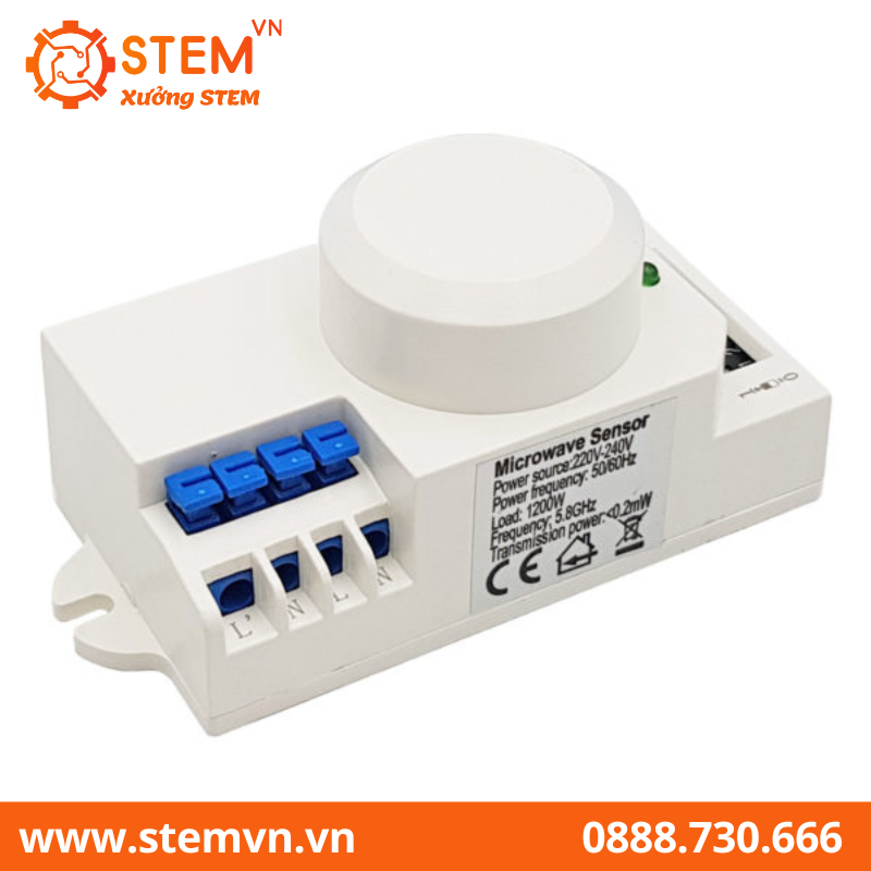 Công tắc cảm ứng chuyển động radar vi sóng 5.8GHz 220VAC