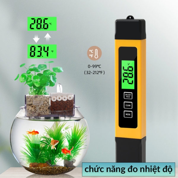 Bút kiểm tra chất lượng nước TDS - EC và nhiệt độ của nước 3 trong 1