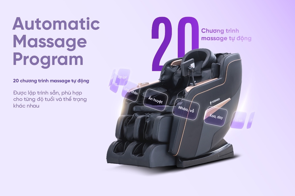 Ghế massage 3D Toshiko T82