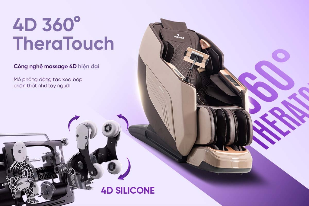 Ghế Massage Sóng Âm Trị Liệu Toshiko T20 Pro