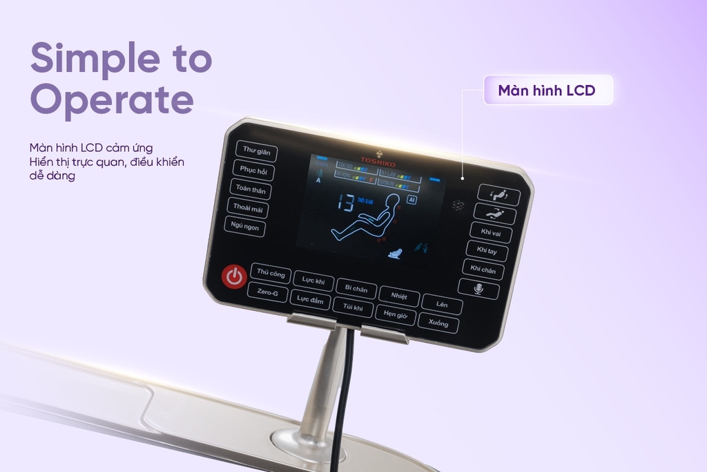 Ghế massage 4D Sóng Âm Trị Liệu Toshiko T79 Pro