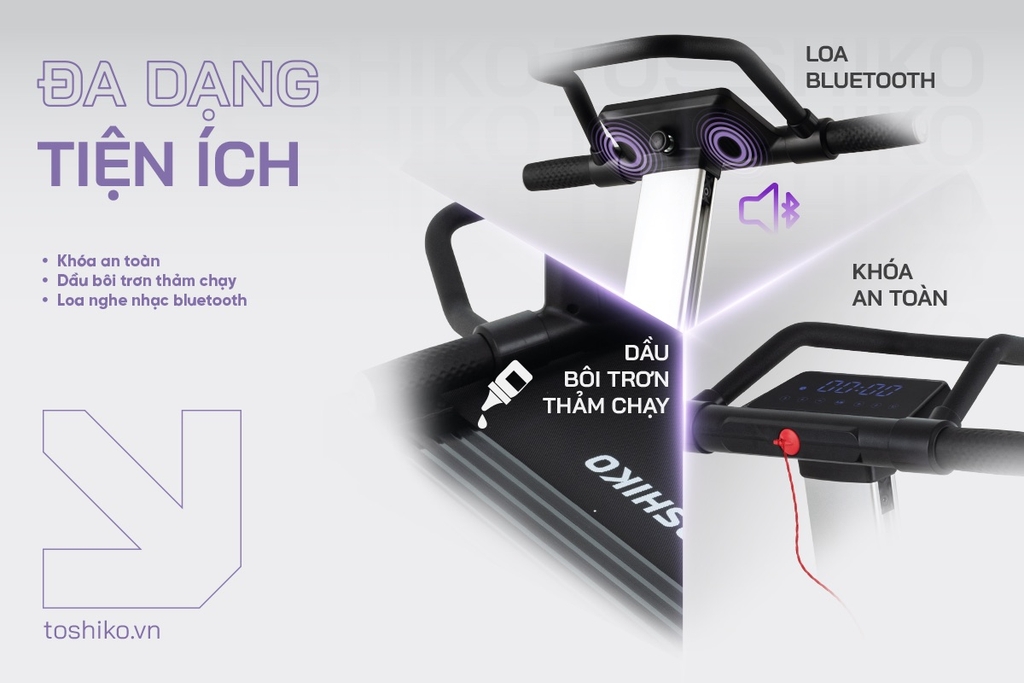 Máy chạy bộ đa năng Toshiko 9in1 Super Runner